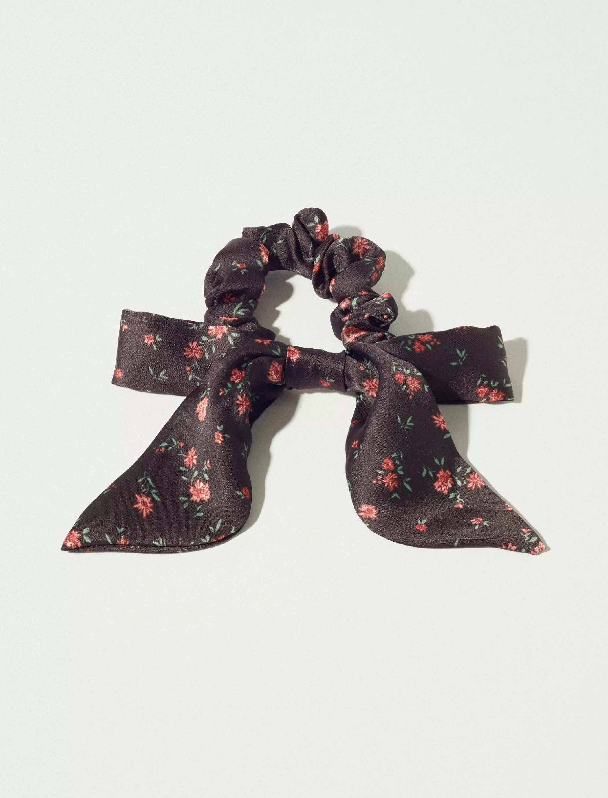 Lucky Brand Hair Accessories*vintage floral bow scrunchie open overflow