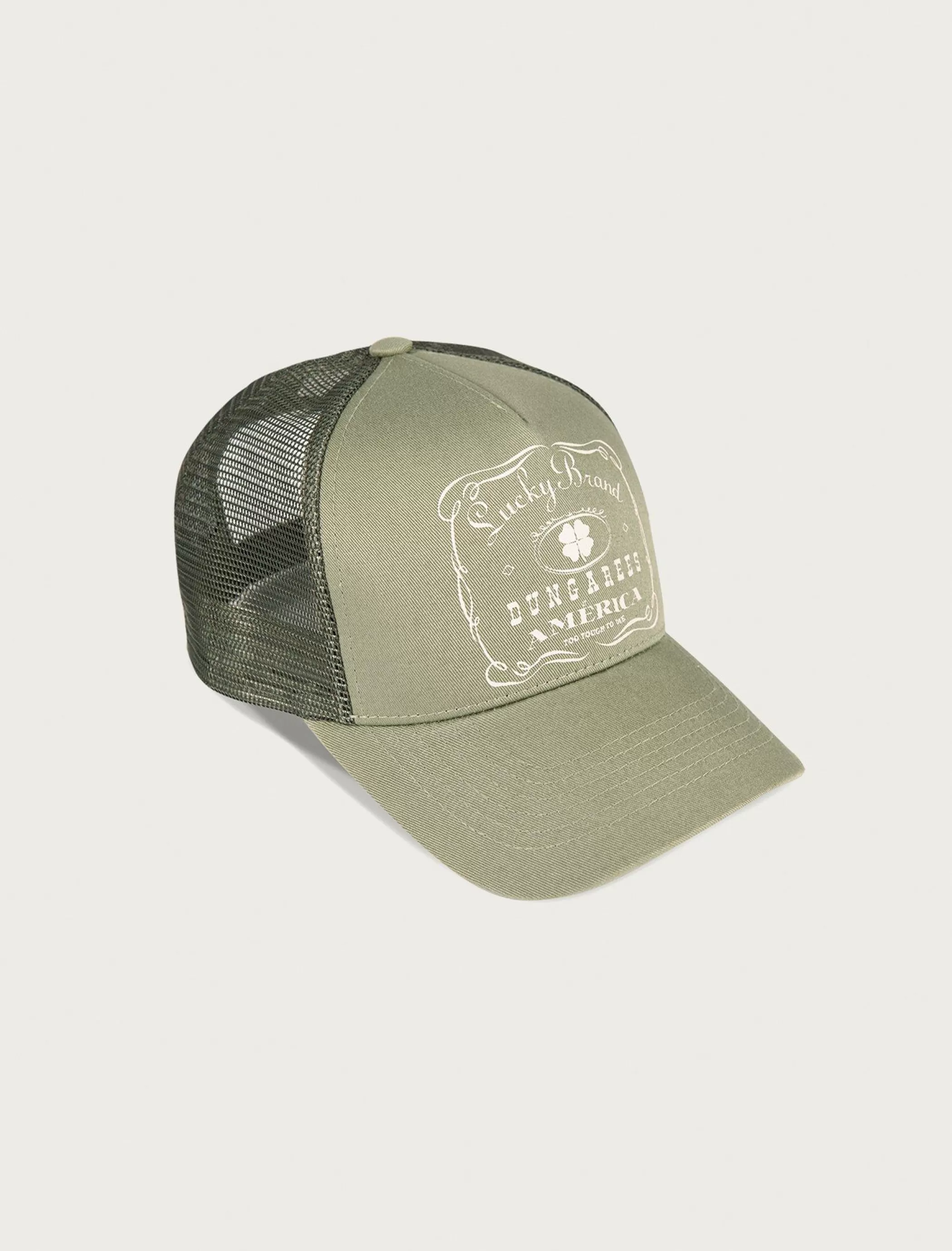 Lucky Brand Hats*vintage trucker bright green
